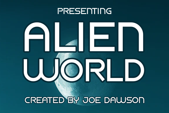 Alien World: A Display Font for Editorial Elegance and Futuristic Appeal