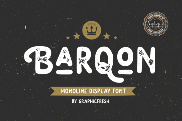 Barqon: A Vintage Display Font for Bold Branding and Creative Campaigns