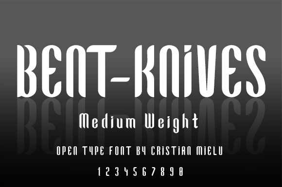 Bent-Knives: A Bold Display Font for Editorial Design
