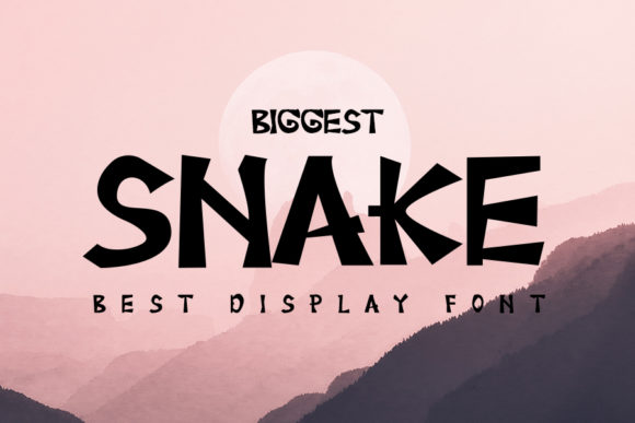 Biggest Snake: A Display Font for Bold Branding and Social Media