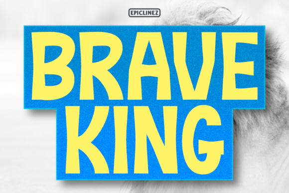 Brave King: A Bold Display Font for Editorial Design and Branding