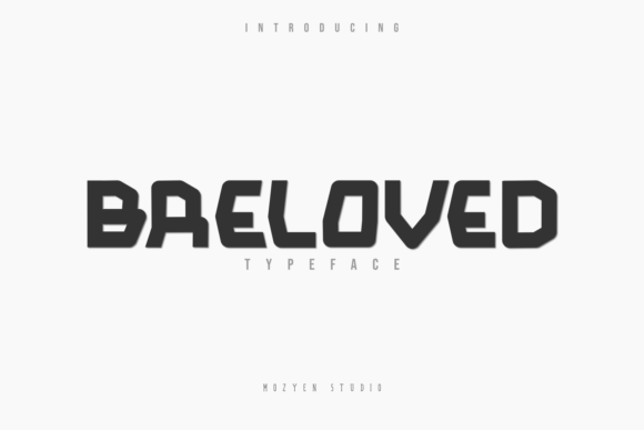Breloved: A Bold Display Font for Creative Crafters and Product Makers