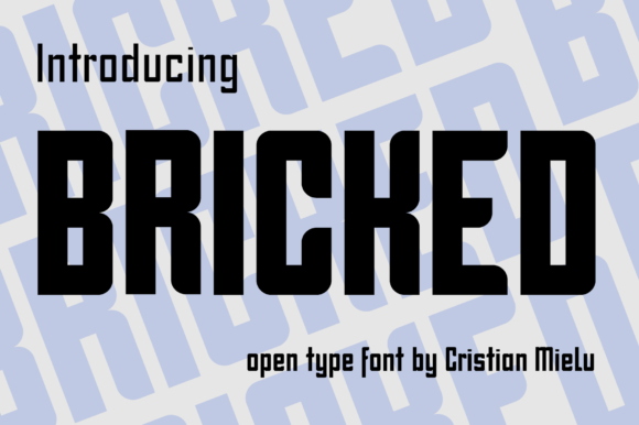 Bricked: A Bold Display Font for Creative Branding