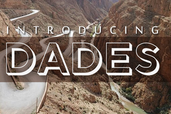 Dades: A Bold Display Font for Modern Web Design