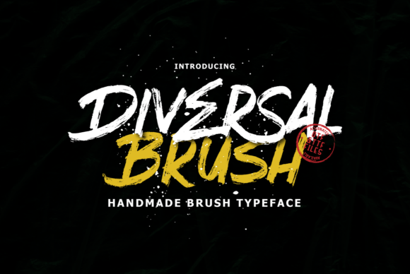 Diversal Brush: A Bold Display Font for Creative Product Design