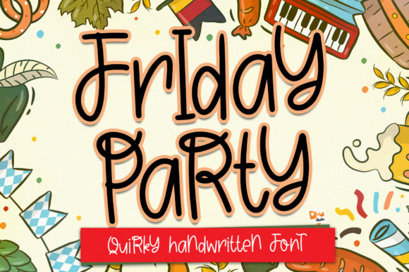Friday Party: A Playful Display Font for Editorial Design