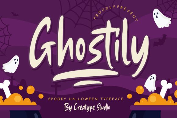 Ghostily: A Spooky Display Font for Creative Crafters
