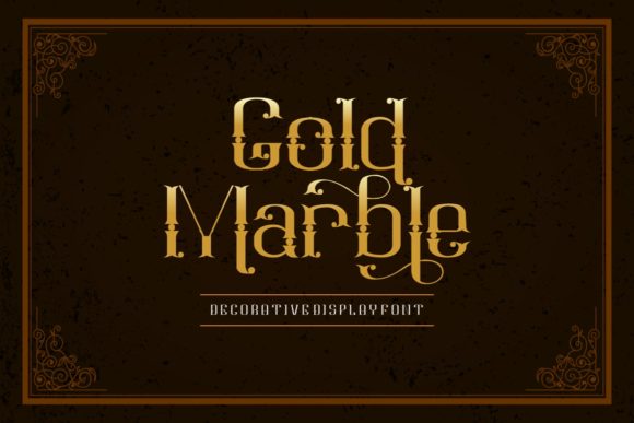 Gold Marble: A Bold Display Font for Web Design and Branding