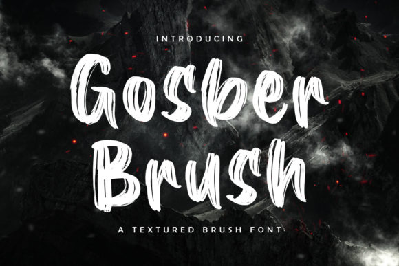 Gosber Brush: A Handwritten Font for Creative Crafters and Designers
