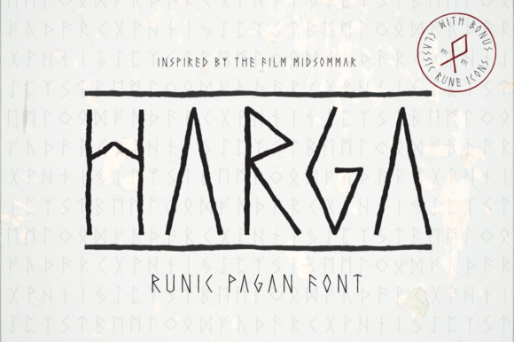 Harga: A Display Font with Character for Branding