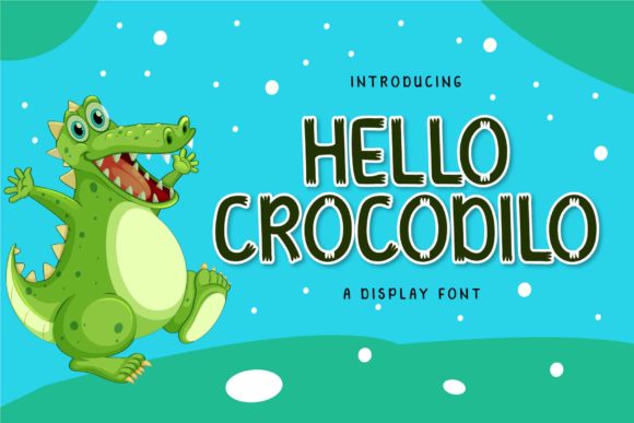 Hello Crocodilo: A Display Font for Creative Editorial Design