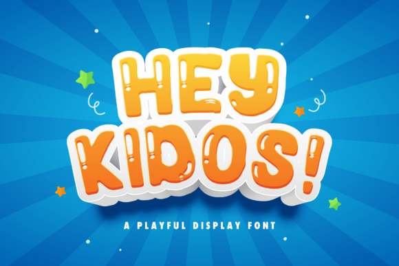 Hey Kidos: A Playful Display Font for Creative Branding