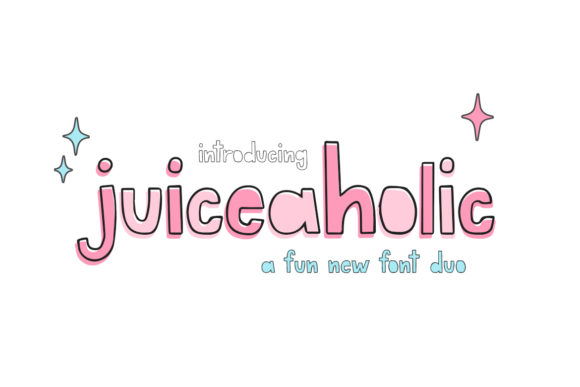 Juiceaholic: A Playful Display Font for Creative Web Design