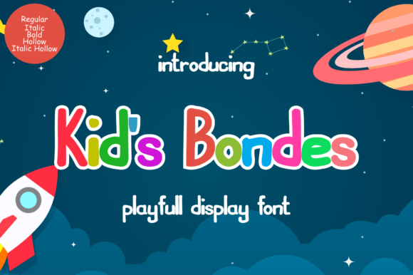 Kids Bondes: A Playful Display Font for Editorial Design