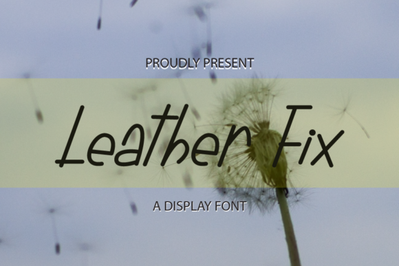 Leather Fix: A Timeless Display Font for Modern Design