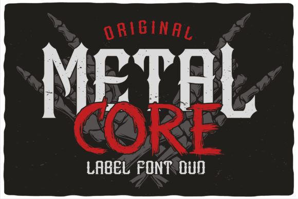 Metal Core: A Bold Font for Crafting with Character