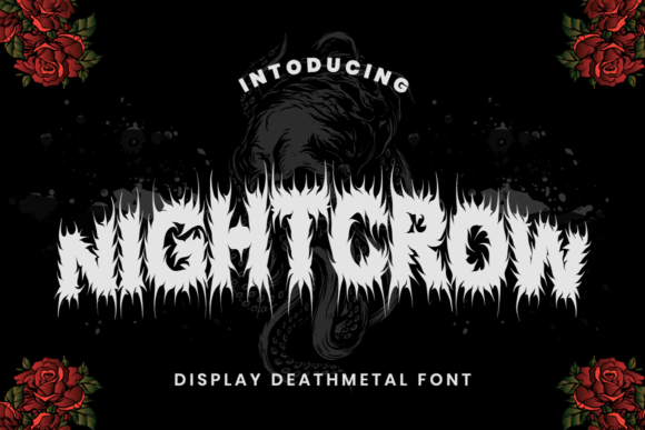 Night Crow: A Bold Display Font for Spooky Editorial Design