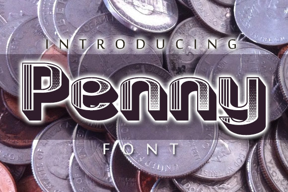 Penny: The 3D Retro Display Font for Bold Digital Branding