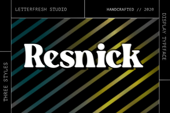 Resnick: A Bold Display Font for Editorial Design