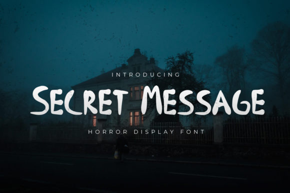 Secret Message: A Bold Display Font for Crafting with Spooky Style