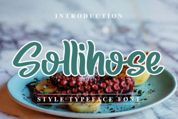 Sollihose: A Playful Display Font for Creative Makers
