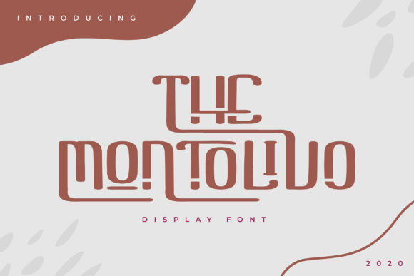 The Montolivo: A Display Font for Editorial Design and Branding
