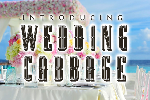Wedding Cabbage: A Retro Display Font for Nostalgic Design