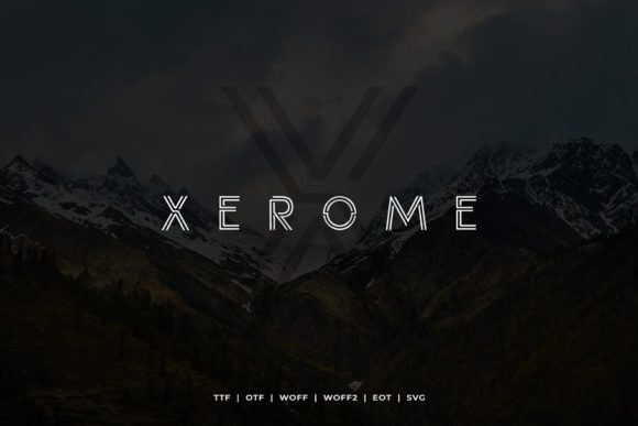 Xerome: A Modern Display Font for Creative Crafters and Product Makers