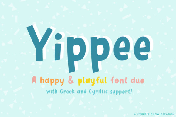 Yippee: A Playful Display Font for Creative Product Design