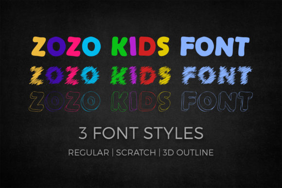 ZoZo Kids: A Playful Display Font for Editorial Design